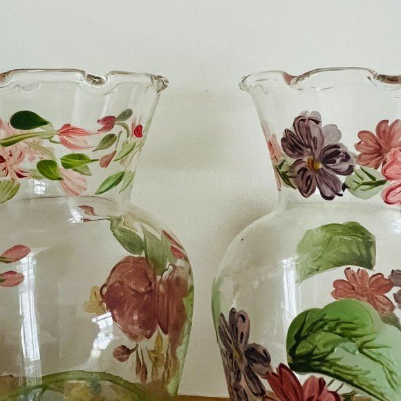 TRACEY PORTER for Waverly Pair of "Garden Room" Hand Painted Vases EUC - Picture 2 of 8